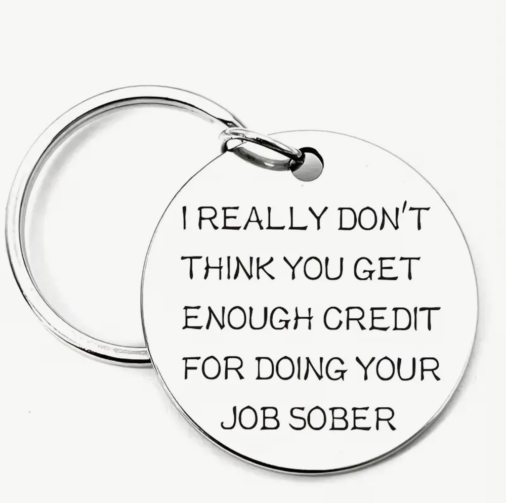 3/$25 I Really Don't Think You Get Enough Credit Stainless Steel Keychain NEW